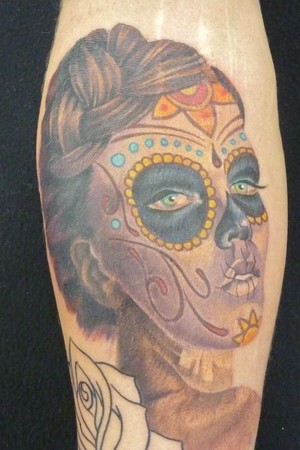 Tattoos - another day of the dead skull - 48943